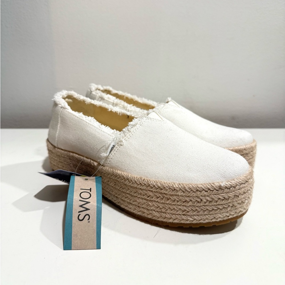 BRAND NEW TOMS Valencia Platform Espadrille